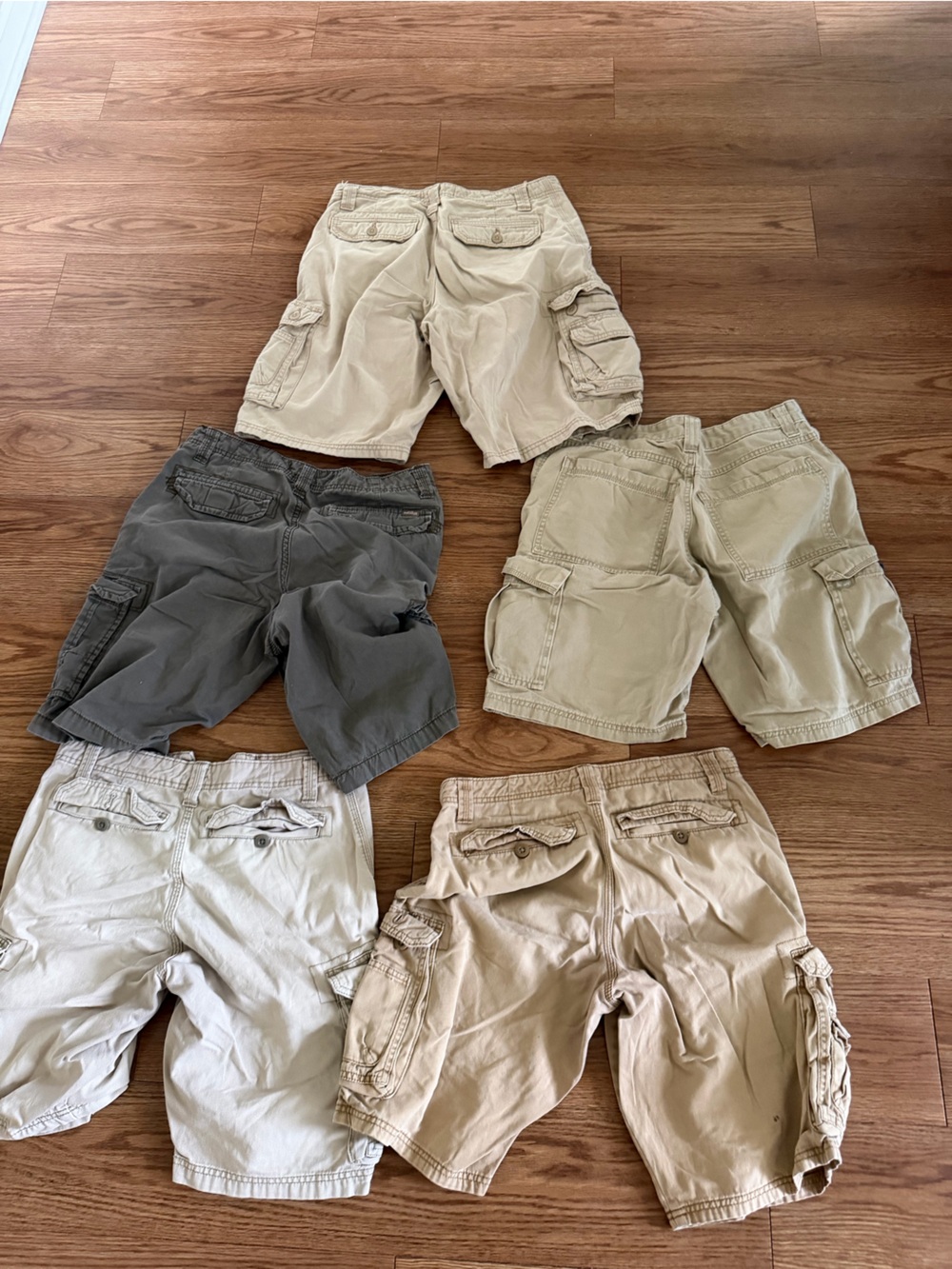 Men’s Cargo Shorts in Beige, Khaki & Gray - Classic Casual Bottoms